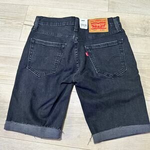 Levi's 511 Shorts 29W streetwear distressed casual short black shredded